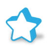 Blue star icon